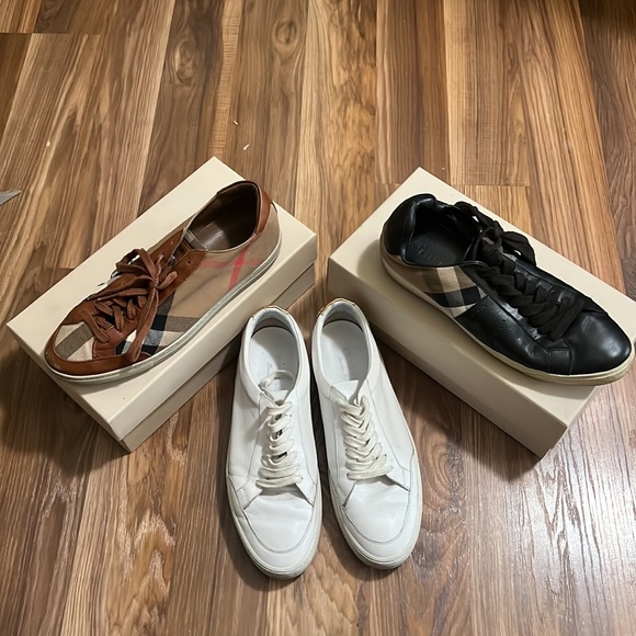 BURBERRY’S sneaker 👟 good conditions for one price great price 🎉🔥 3 Pairs - Picture 2 of 8
